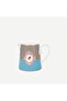 Love Birds Blue Khaki Porcelain Milk Jug 270 ml