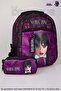 New Season Licensed Wednesday School Bag and Pencil Bag 2-Piece Set