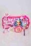 Licensed " Pınk Love" Set Feathered Pen Holder, Pompom Pencil, Eraser Tipped Pen,s