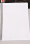Licensed Spiral Notebook Set: 2 Square Notebooks and 2 Striped Notebooks, A4 Cardboard Cover, 72 Sheets - 6