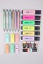 DEKOMUS WITH 12-Piece Highlighter, 6-Piece Nib Pen 0.7 MM and 6-Piece ERASER STATIONERY SET - 2