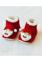 Christmas Santa Claus Embossed Baby Slippers Booties Shoes