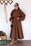 Milky Brown 3 Yarn Sweat & Skirt Set - 2