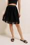 Elastic Waist Elastic Lined Lace Skirt - 3