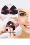2 Pcs Black Velvet Puff - Face Contour & Makeup Cloth Sponge, Cotton Washable Cosmetic Foundation
