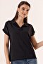 Polo Neck Double Sleeve Ayrobin Blouse - 4