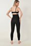 Agraflı Leggings Thermal Sauna Waist Slimming and Firming Sauna Effect - 4