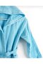 Waiter Boy Young Child Velvet Bathrobe Hooded 100% Cotton - 2