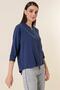 Polo Neck Three Quarter Sleeve Ayrobin Blouse - 3