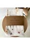 Unisex White Yellow Gazelle Patterned Polka Dot Muslin Blanket - 2