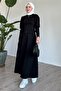 Fish Sleeve Black Skirt Suit
