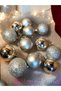 Christmas Tree Decoration 4 cm Silver Ball 12 Pieces Silver Colored Cici Ball - 5