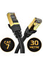 30 Meters Cat 7 Ethernet Cable 10 Gigabit/S 600 Mhz Premium Metal Armored Rj45 Connector - 2