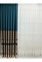 Nivemeshome Gönen Emerald Green671539 1/3 Close Pleated Background Curtain Apm