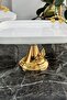 Porcelain Plate with Metal Legs, Cake & Cookie & Food Serving Set, Presentation Tray - 5