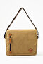 GK61 CANVAS MAILMAN BAG MULTI-Compartment UNIVERSITY SHOULDER BAG MACBOOK TABLET BAG BEIGE