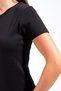724103_Women's Crew Neck, Stretchy Short Sleeve Body T-Shirt - 100% Cotton Badi Black - 5