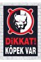 Caution Dog Sign Board (21 cm X 29.7 cm) Zafrak Reklam