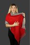 Double Sided Plaid Wool Shoulder Shawl - 75x175cm - Winter Shawl