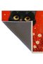 Schwan Collection Red Theme Black Cat and Daisy Patterned Modern Decorative Carpet 01 - 5