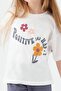 Girl's Short Sleeve Floral Pajama Set - 3