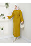 Wonderful Lacing Belted Knitwear Dress - 8