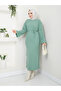 Wonderful Lacing Belted Knitwear Dress - 7