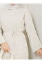 Wonderful Lacing Belted Knitwear Dress - 2