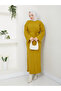 Wonderful Lacing Belted Knitwear Dress - 6