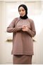 Women's Mercerized Pleated Skirt Double Knitwear Suit - 4