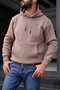 Men's Hooded 3 Thread Standard Fit Sweatshirt with Kangaroo Pocket (Puff Fabric & Cotton)