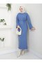 Wonderful Lacing Belted Knitwear Dress