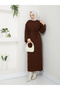 Wonderful Lacing Belted Knitwear Dress - 6