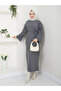 Wonderful Lacing Belted Knitwear Dress - 4