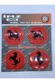 Horse Red Logo Wheel Cover Hub Emblem Sticker Pasting 60mm