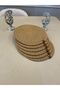 Jute, American Service, 6 Plates, 1 Bread Basket, Plate Base, Plate Set, Modern Lux Presentation, - 6