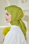نمط المونوغرام وشاح الجاكار التفاح الأخضر - 7