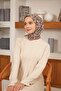 Baroq Pattern Scarf Dark Mink - 5