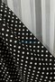 Kitchen Curtain Dense Pleat 1/3 Black Polka Dot Colored Cornice Short Background Curtain Modern - 5