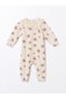 Lcw Baby Cream Printed Baby Collar Floral Baby Girl Romper