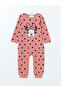 Long Sleeve Minnie Mouse Printed Baby Girl Romper