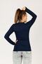 Basic Long Sleeve Crew Neck Lycra Blouse / Bodysuit - 5