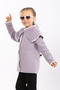 Girl's Buttoned Cape Collar Knitwear Cardigan - 3