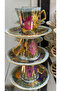 Esterhomedecor 6 Seater Porcelain Hand Painting Coffee Cup Set - 3