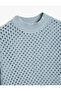 Openwork Sweater Knitwear Round Neck - 3