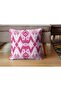 4-Piece Digital Printed Gift Sofa Set - Pink Diagonal Drawing - 3