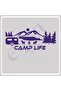 Camp Life Sticker 120X50 1 Piece Auto Sticker - Camping Caravan Sticker Wall Sticker - 2