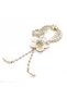 Women's Spring Hair Bun Buckle with Floral Pearl Detail - 4