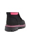 (Arzen) Thermo Non-Slip Sole Velcro Children's Boots Black Pink - 6