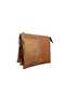 Multi-Compartment Crossbody Bag with Suede Detail Suede Taba